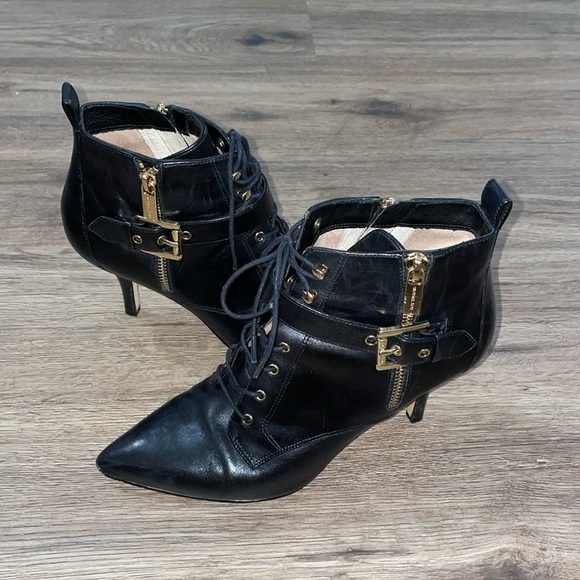 MICHAEL Michael Kors Black leather boots size - 8M - Picture 2 of 8